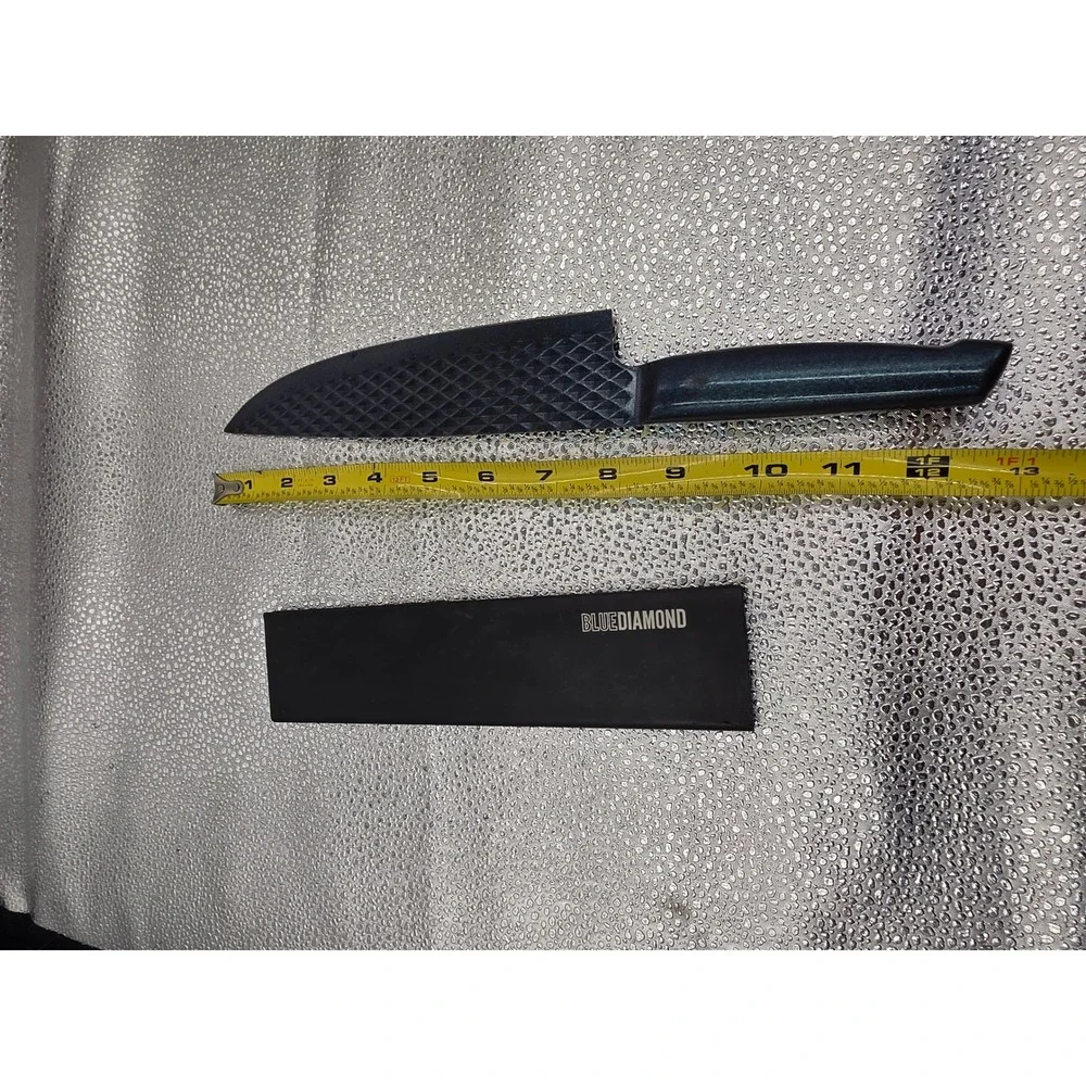 Blue Diamond SharpStone 8 inch Chef Knife Non-Stick Stainless Steel Sheath O2